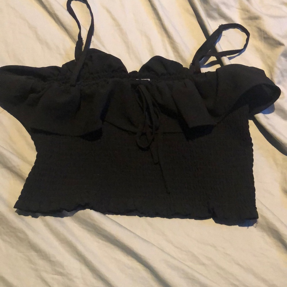 Black crop top